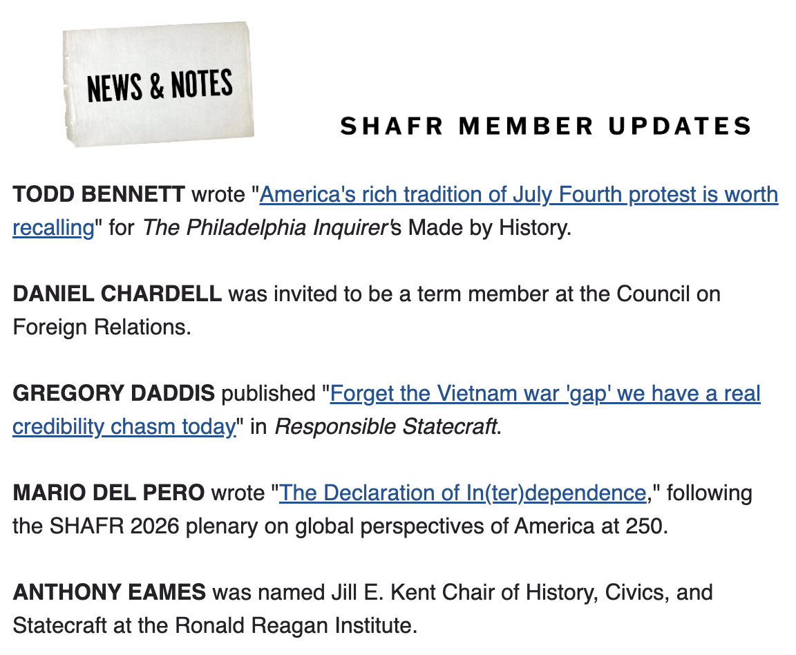 July 2026 Newsletter Cover